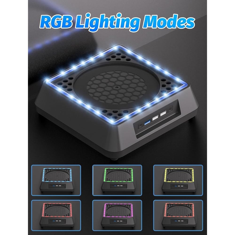 Cooling Fan for Xbox Series Turbo Filters Ports, (Only Compatible Big x) Extra Dust USB Cover Mviioe - 상세 이미지 3