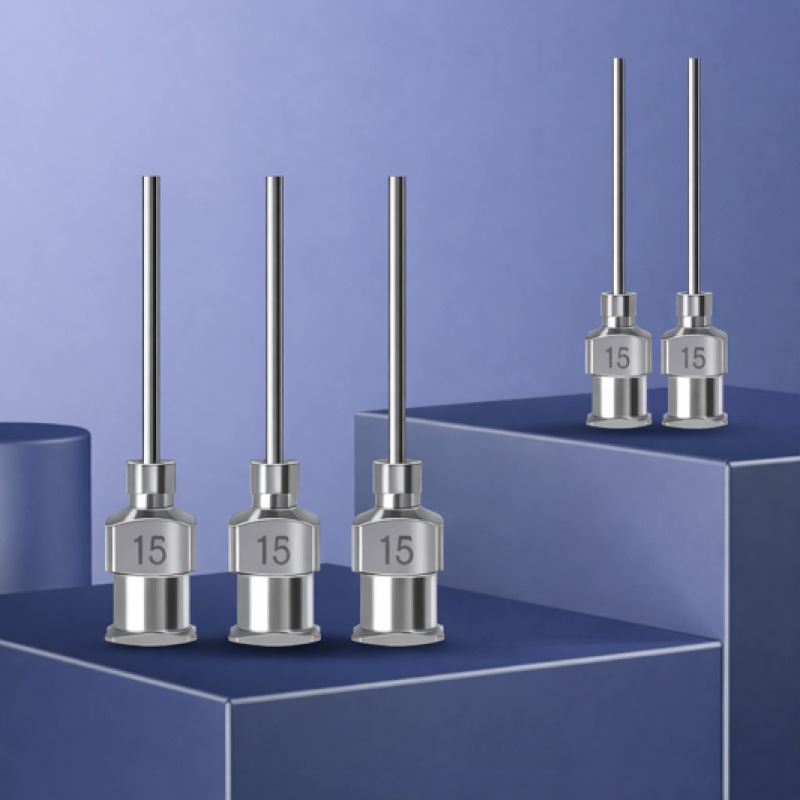 공업용 주사기 바늘 올스텐 디스펜서 노즐 니들 스텐리스 순간접착제 호환 주사기 장바늘 작업 이미지 2