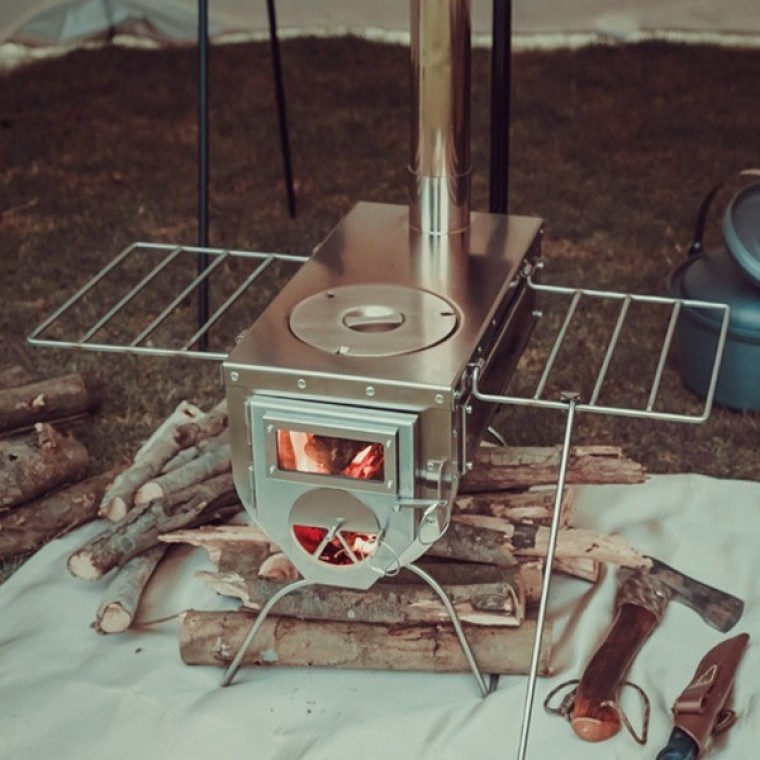 캠핑 스텐레스 화목난로 스토브 연통 가방포함