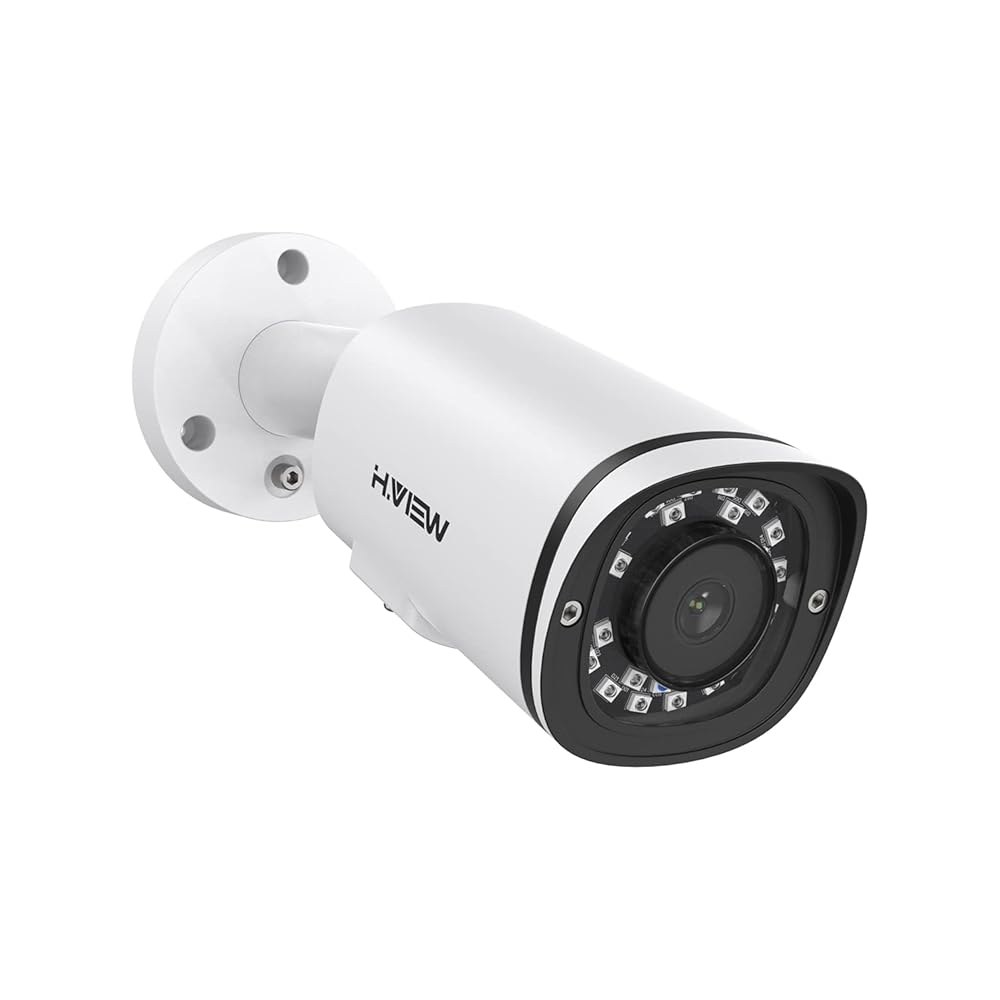 H.VIEW 5MP POE 보안 IP 내후성 실외 카드 야간 NAS CCTV 2.8mm 카메라 오디오 HD 감시 네트워크 IR 시야 sd 비디오 (킥비전 rtsp 호환) 실내 마이 - 상품 이미지