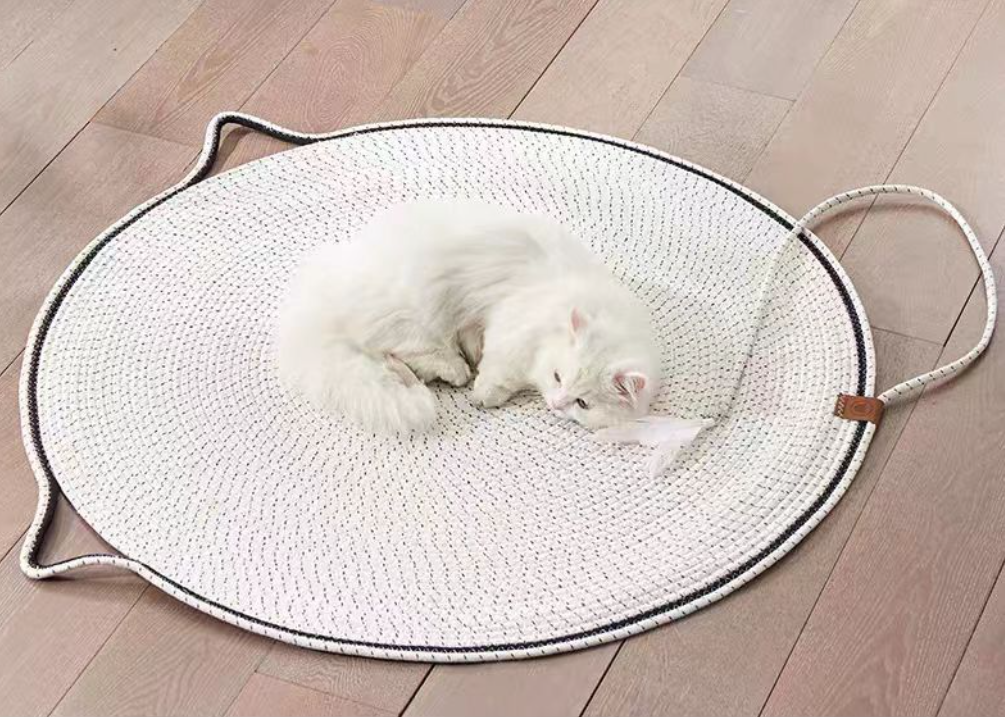 그램도그 고양이 원형 스크래쳐 매트 대형 러그 까페트 제품 이미지