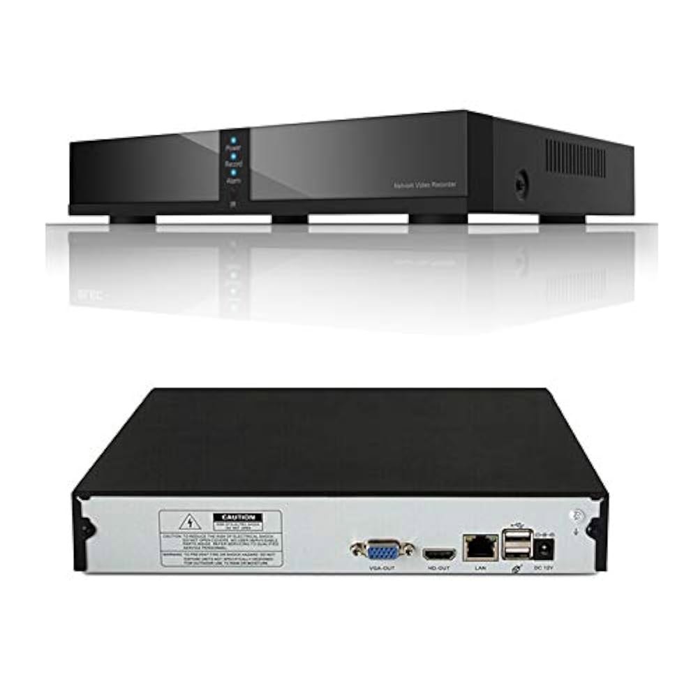 4MP/5MP 네트워크 비디오 레코더 2K (내장 슈퍼 원격 실시간 P2P Wi-Fi CCTV NVR 제어 없음) 감시 HD 8CH 5MP - 상품 이미지