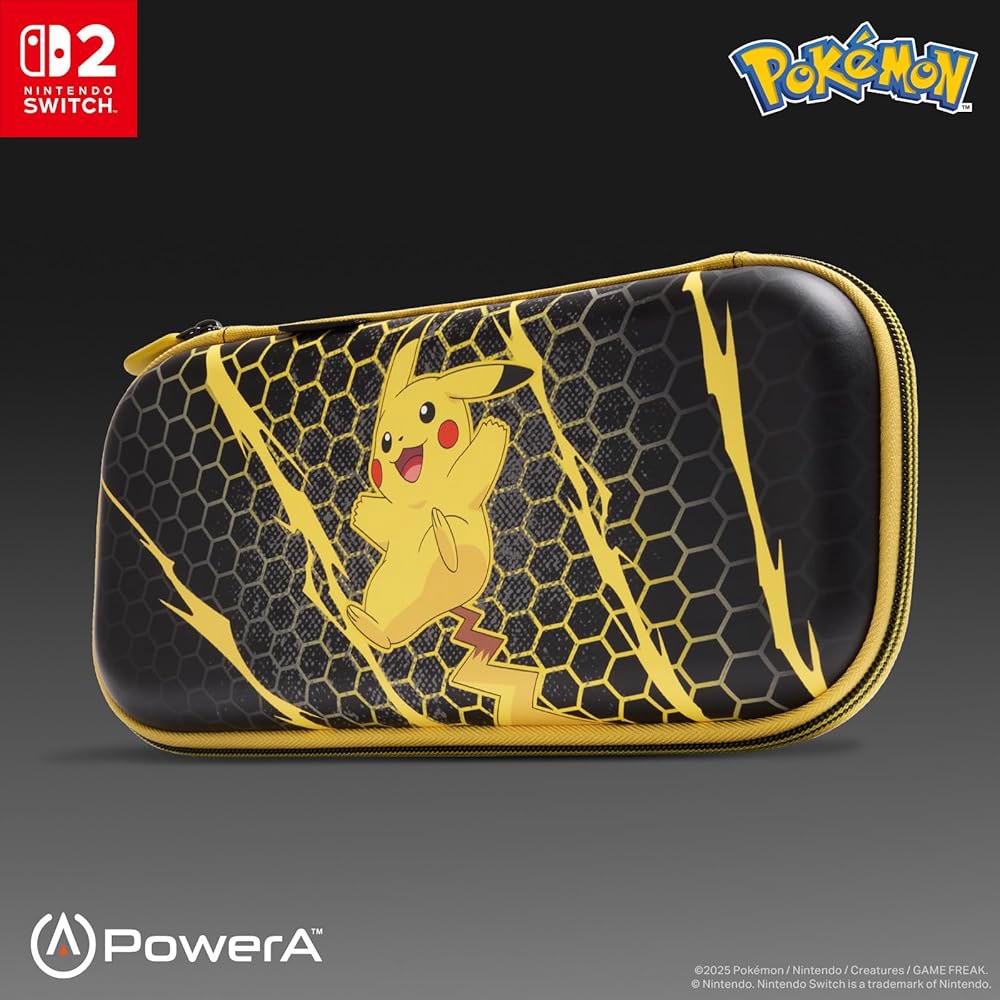 PowerA Slim Case for Nintendo Play Game Switch Stand Padded Protective Storm, - Officially Screen Ca - 상세 이미지 2
