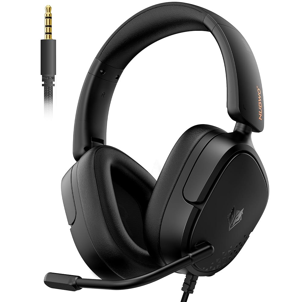 NUBWO HG04L Gaming Headset for & One, XS/Xbox Mic, Series Black Unidirectional Xbox - Clear 3.5mm 25 - 상품 이미지