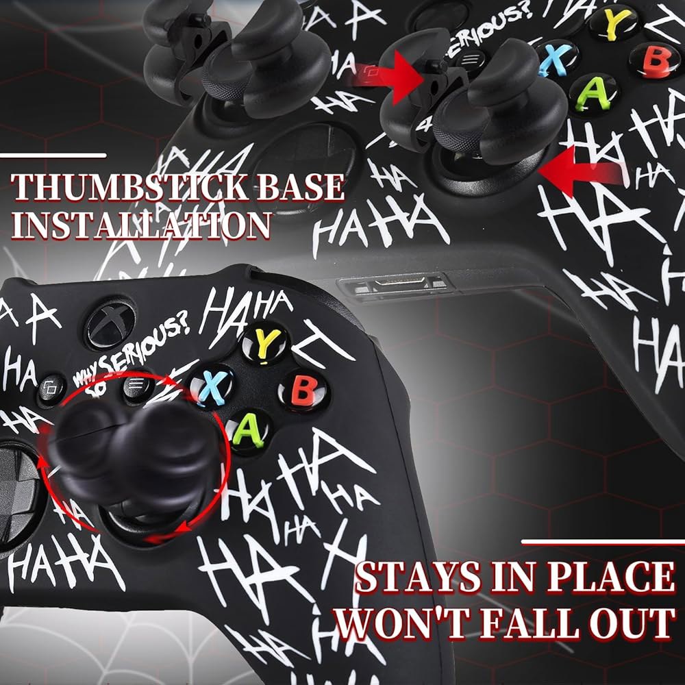 PlayRealm Silicone Skin Cover Sticker Series/One Extender & Controller x Xbox Grips Joker The 1 2 fo - 상세 이미지 3