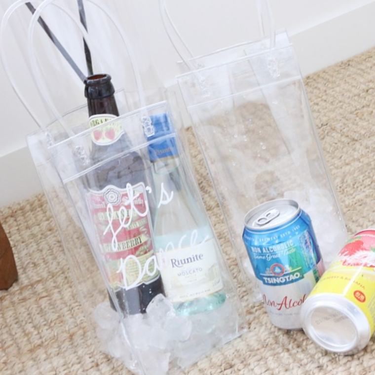 PVC 와인칠링백 와인쿨러 쿨링 아이스 백 맥주 와인 아이스버킷 칠러 보냉 - 상품 이미지