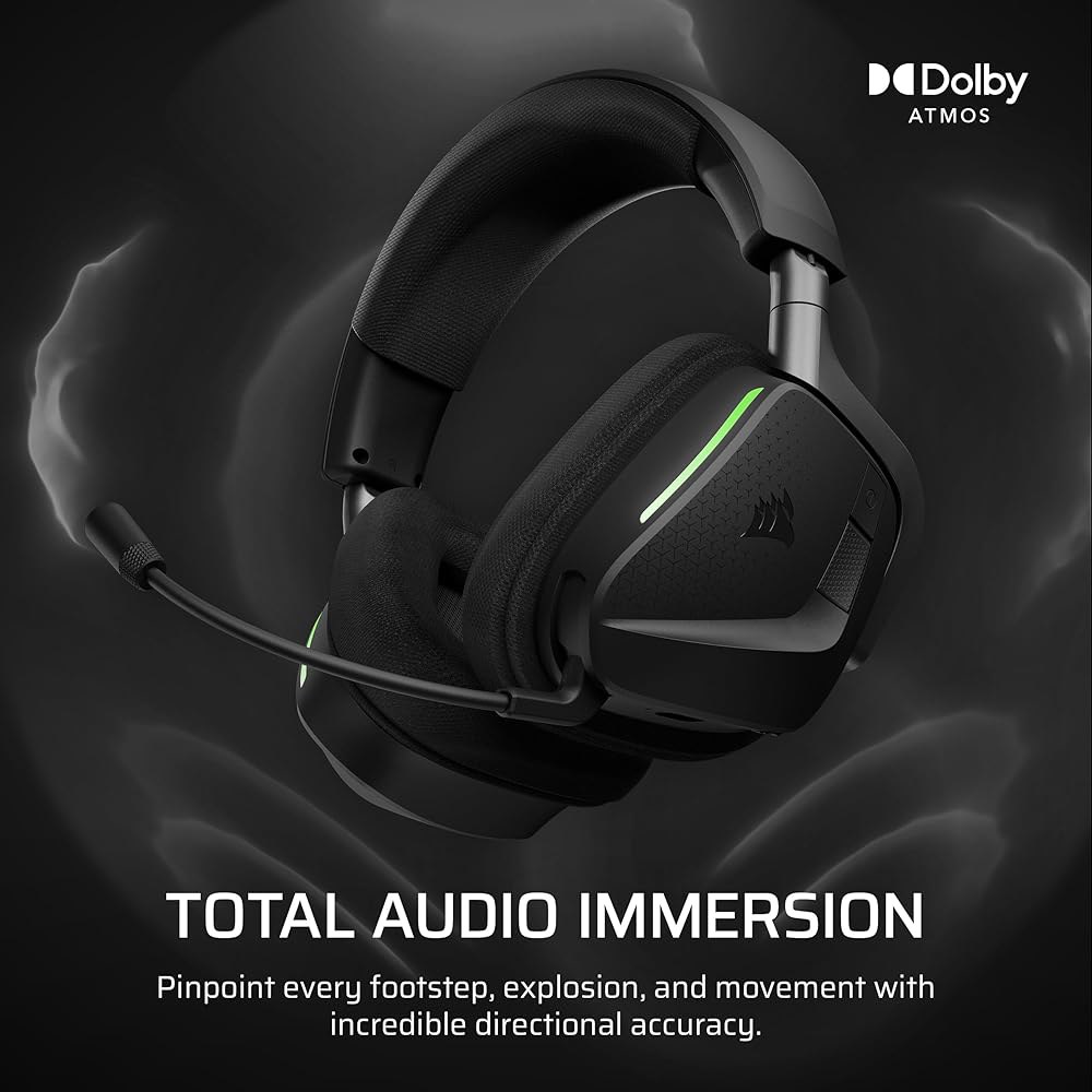 Corsair Void v2 MAX Wireless Gaming Dolby for Atmos, Xbox 70Hr 2.4GHz+Bluetooth, Headset Microphone - 상세 이미지 3