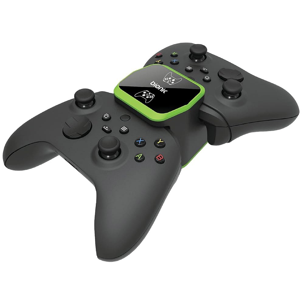 Bionik 프로 키트, Xbox 시리즈 & X/S용 팩 -Lynx 드라이버 배터리 -투 충전 게이밍 USB 헤드셋 50mm 베이스 - 파워풀 케이블 -컨트롤러 - 상품 이미지