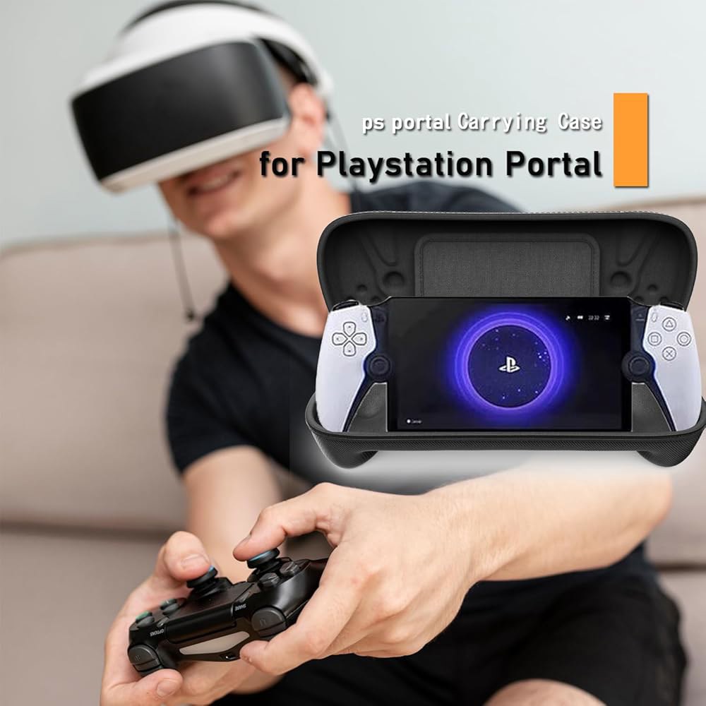 YTFGGY 3 in 1 PS Carrying with TPU Protective Cover, Accessories Glass, for Case Playstation, PS5 Sc - 상세 이미지 2