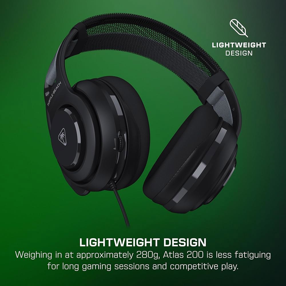 Turtle Beach Atlas 200 Wired Foam Memory w/ Multiplatform for 50mm Flip-to-Mute 3.5mm - Headset Xbox - 상세 이미지 3