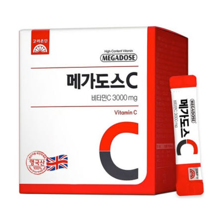 고려은단 메가도스 비타민C 3000mg x 60포, 2박스