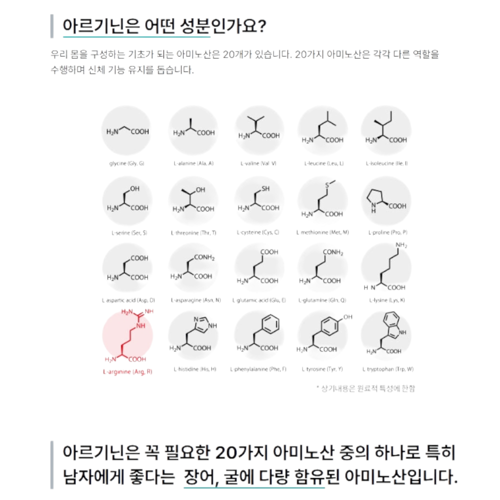 류신 블랙마카 아르기닌 3중 배합 근육 특허 원료 정제 60정, 2개 이미지 8