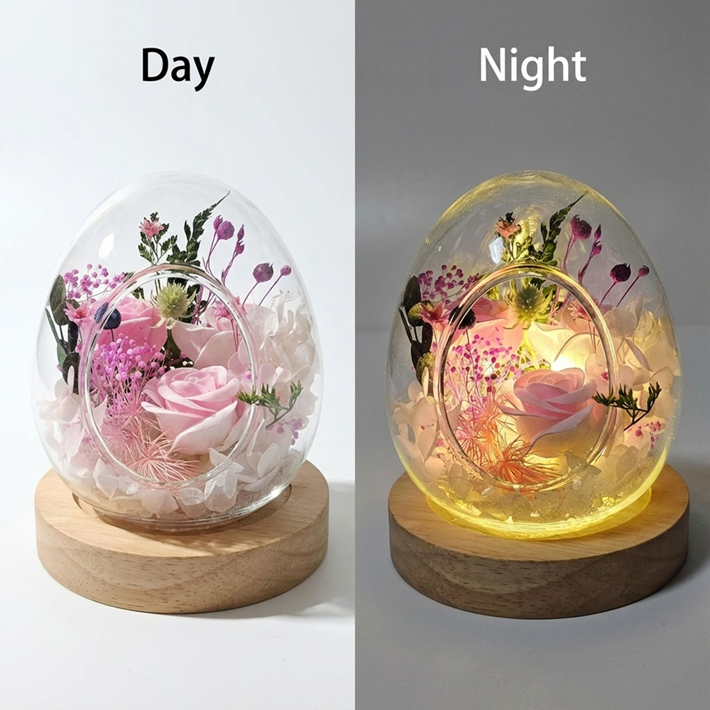 베라플리 LED 에그 프리저브드 플라워 꽃다발 이미지 8