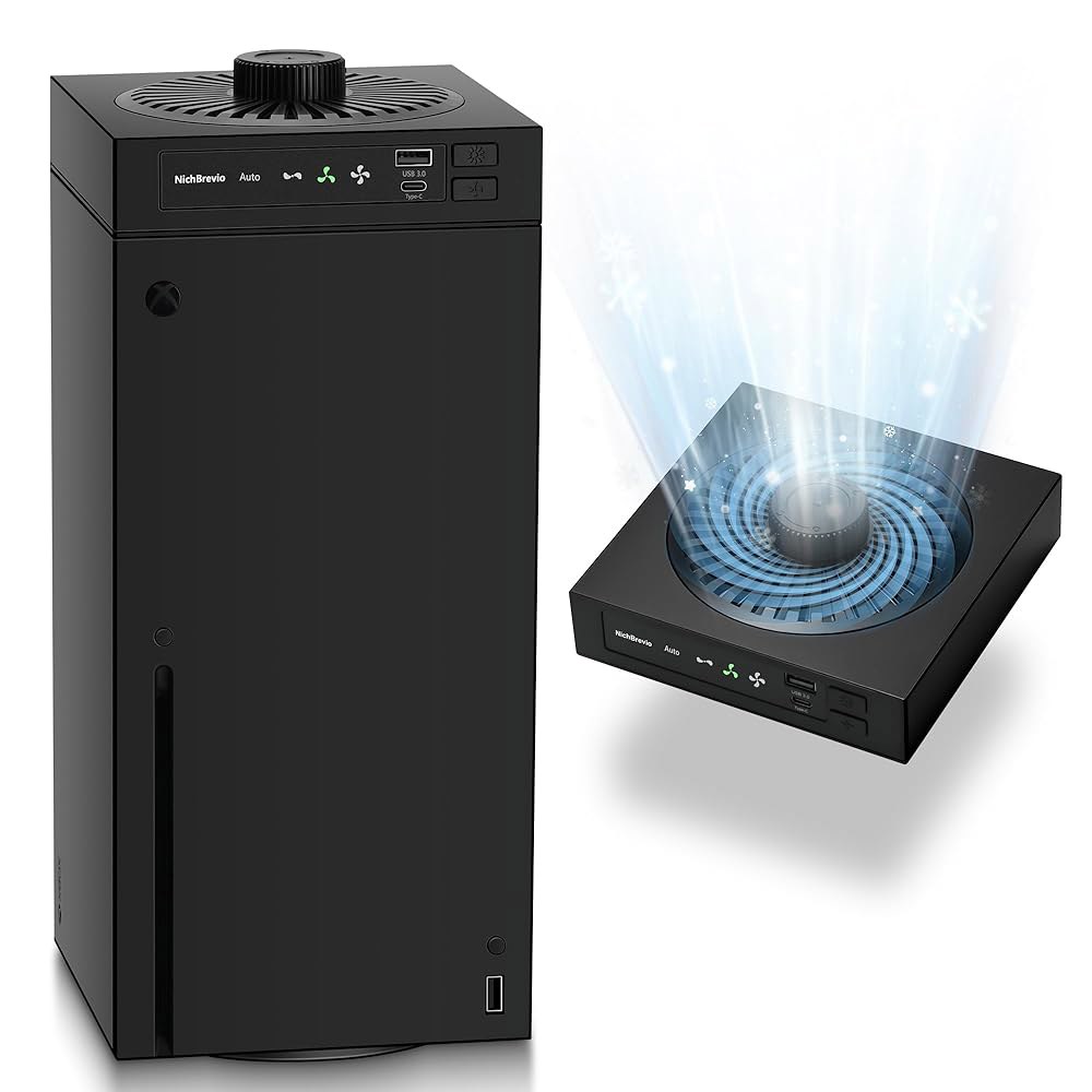 Cooling Fan for Xbox Series 3 Top Adjustable by with Speed Light, Temperature, 1500/1750/2000RPM Sys - 상품 이미지