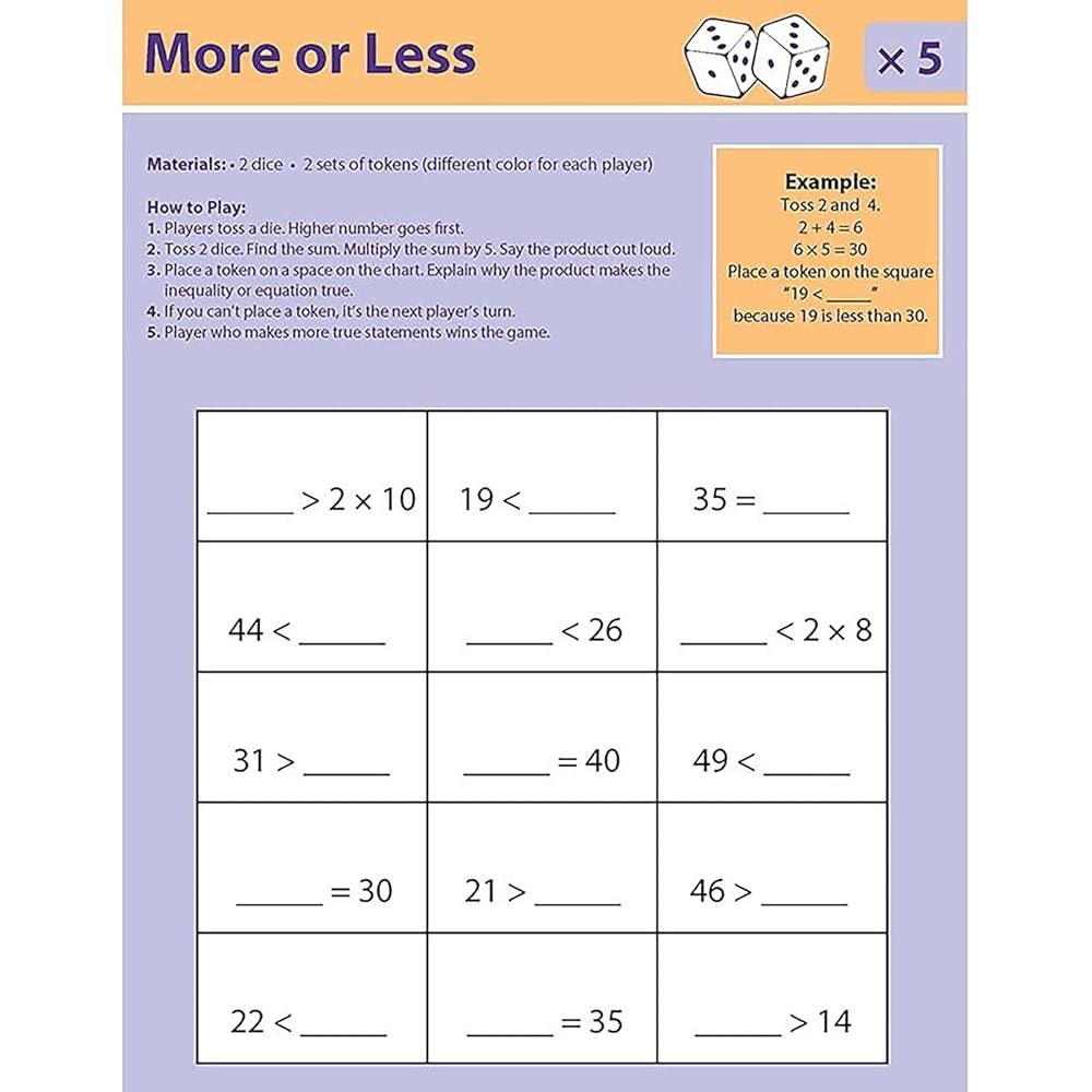Didax Educational Resources 곱셈 마스터리를 게임 미디엄 주사위 위한 - 상세 이미지 3