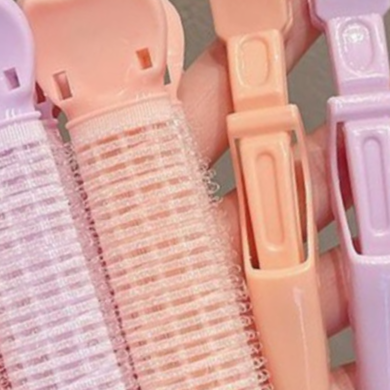 헤어볼륨 집게 앞머리 구르프 헤어롤 집게 세트 - 상품 이미지