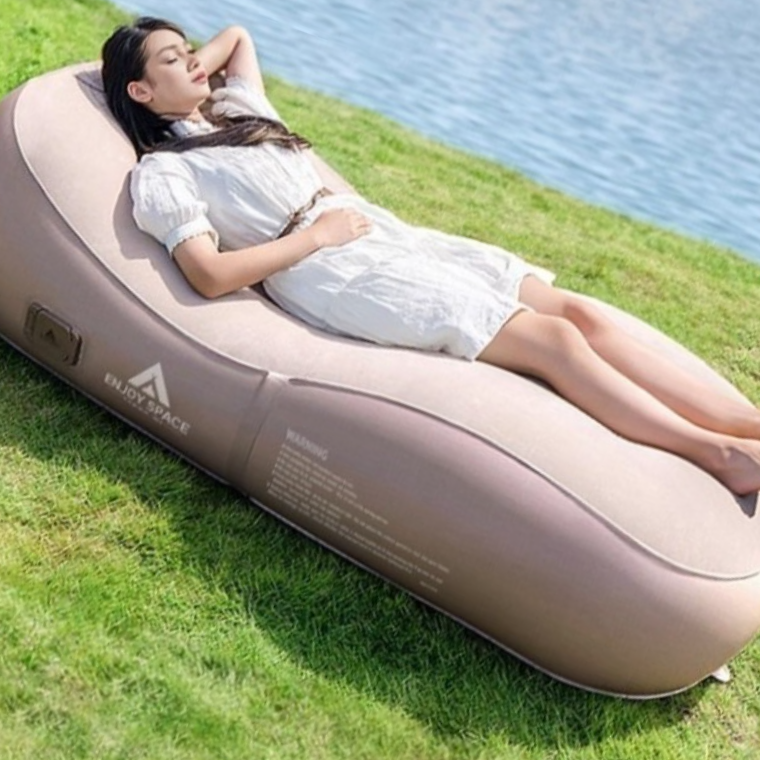초경량 원터치 리클라이너 에어 침대/소파 자충매트 휴대용 캠핑 사무실