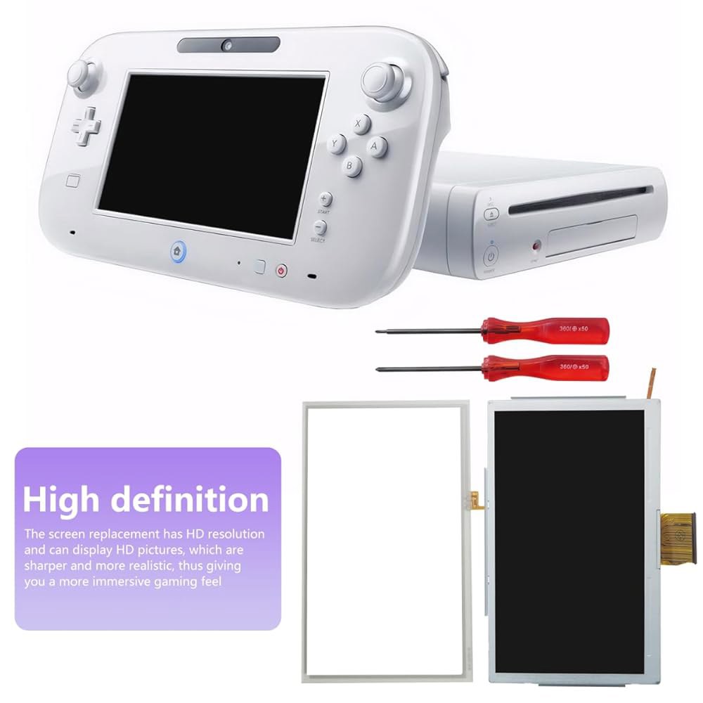 Premium Replacement LCD Screen Display Digitizer Nintendo with Glass for Wii Gamepad WiiU U Touch - 상세 이미지 3