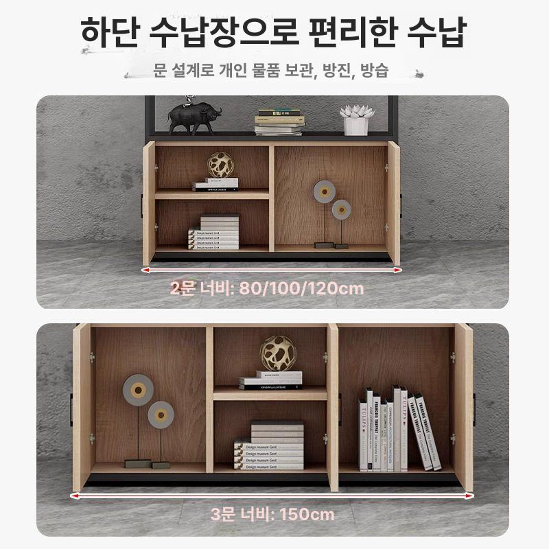 파티션 플랜트박스 철제 칸막이 식당 가림막 화단 울타리 그레이 오크 80 x 30x116 없음 - 상세 이미지 3