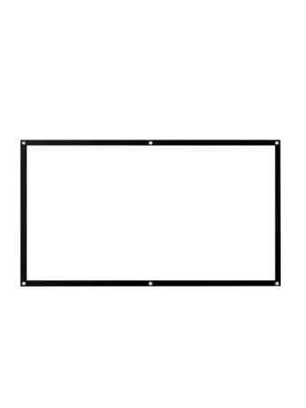 [해외]휴대용 스크린 180인치 4K 스탠드 일체형 감상 차박 60인치 16 9 화이트 플라스틱