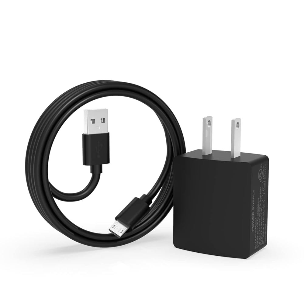 Dexpt 5V 2A 마이크로 USB 닌텐도 2016용, NES 어댑터 2018, 에디션 전원 2017 충전기 에디톤 SNES 플레이스테이션 콘솔 미니 (블랙) 슈퍼 코드 클래식 - 상품 이미지