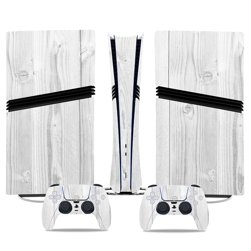 PS5 Pro와 호환되는 콘솔 스킨, (화이트) 디지털 커버 데칼, 무선 비닐 컨트롤러용 에디션용 스티커 보호 Blue - 상품 이미지
