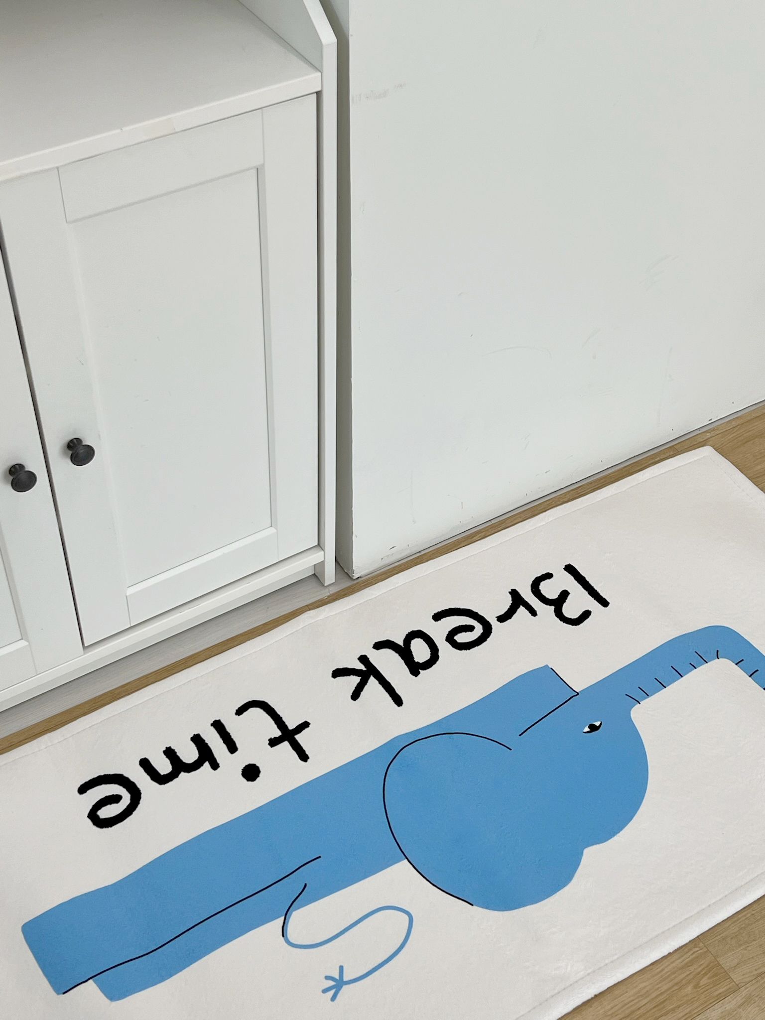no43 사계절 워셔블 단모 인테리어 카페트 러그 코끼리 룸매트 발매트 40x60cm - 상세 이미지 4