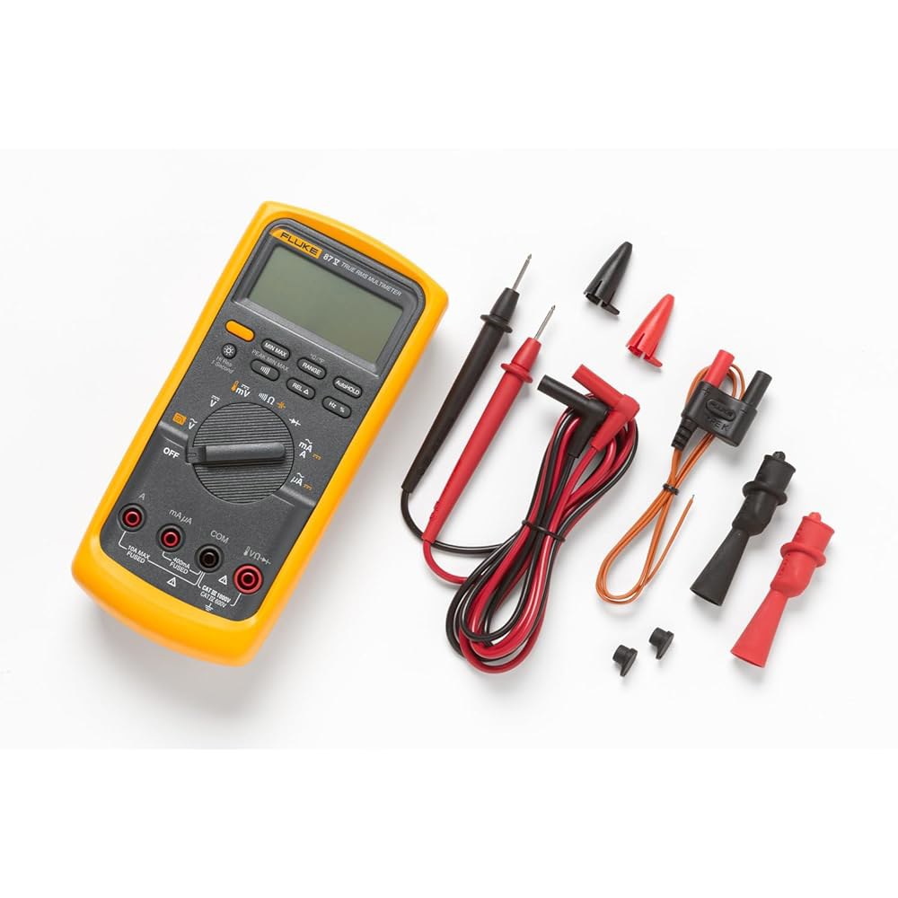 고급 문제 해결을 위해 1000V AC/DC, 피크 최소/최대, 저역 통과 필터를 측정하는 Fluke 87V 산업용 디지털 멀티미터에는 TL75 테스트 리드, AC175 악어 클립 - 상세 이미지 2