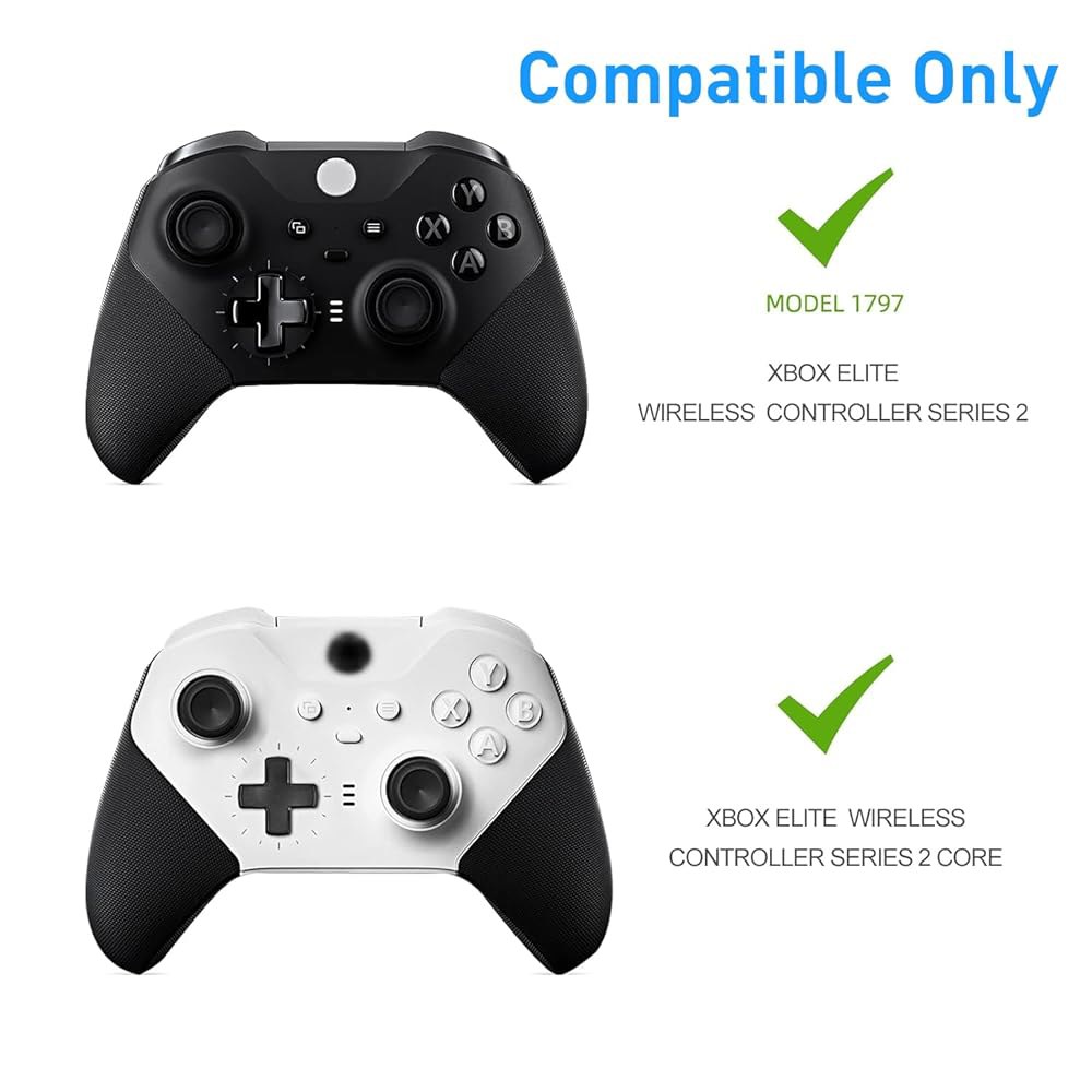 TOMSIN LB RB Bumper Button Kit Replacement with for and Bluetooth Parts 2 Series Elite Controller, - 상세 이미지 2