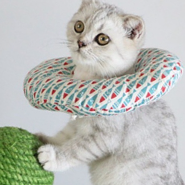 푹신 펫 쿠션 강아지 고양이 넥카라 목카라