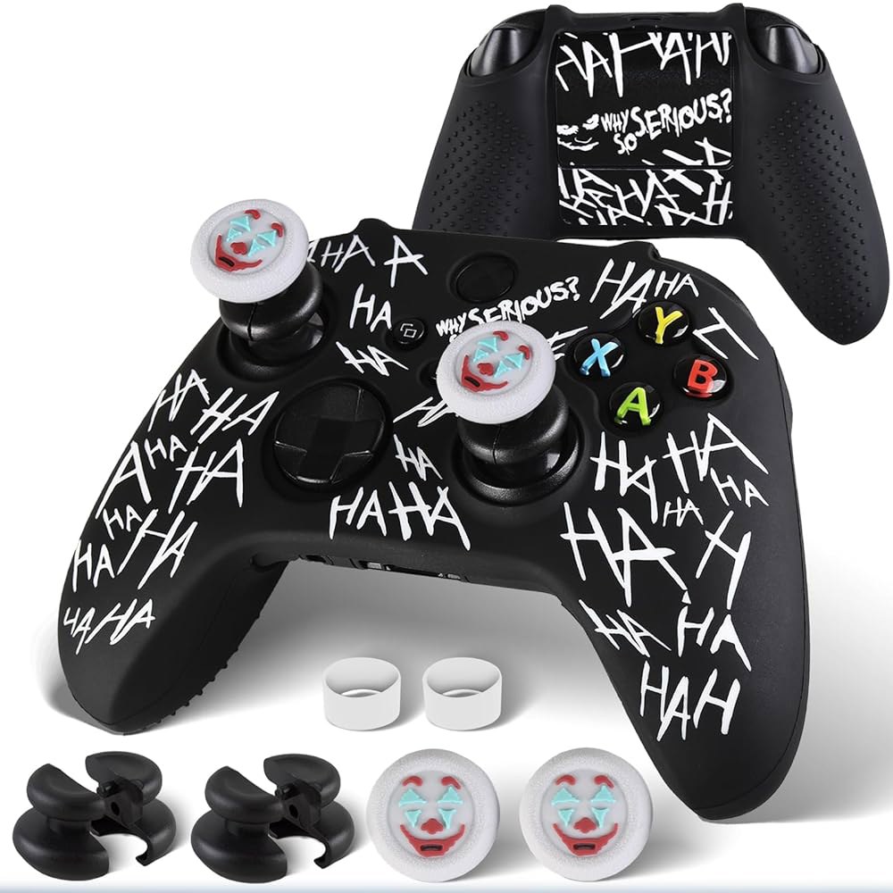 PlayRealm Silicone Skin Cover Sticker Series/One Extender & Controller x Xbox Grips Joker The 1 2 fo - 상품 이미지