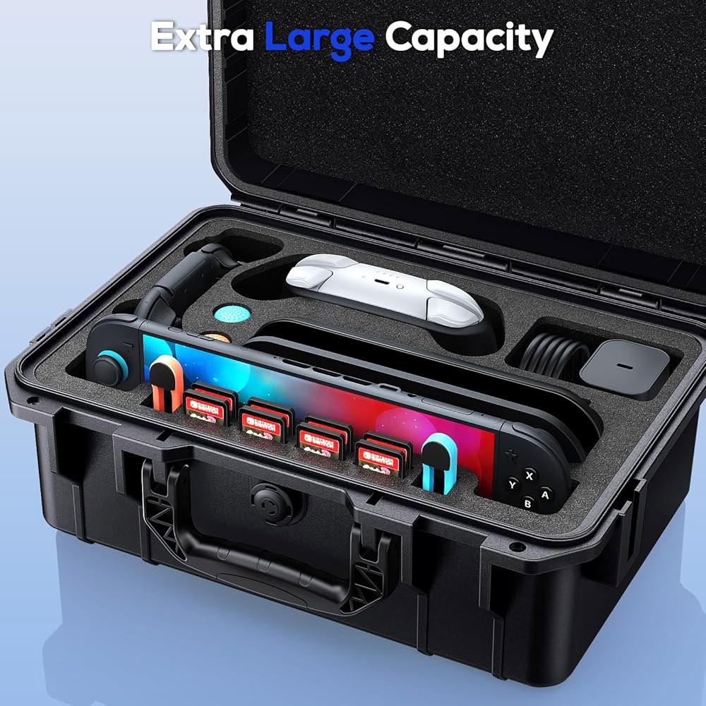 Auarte [Super Hard Carrying Case Portable Case,Waterproof Console Bag Accessory One Fully Nintendo - 상세 이미지 3