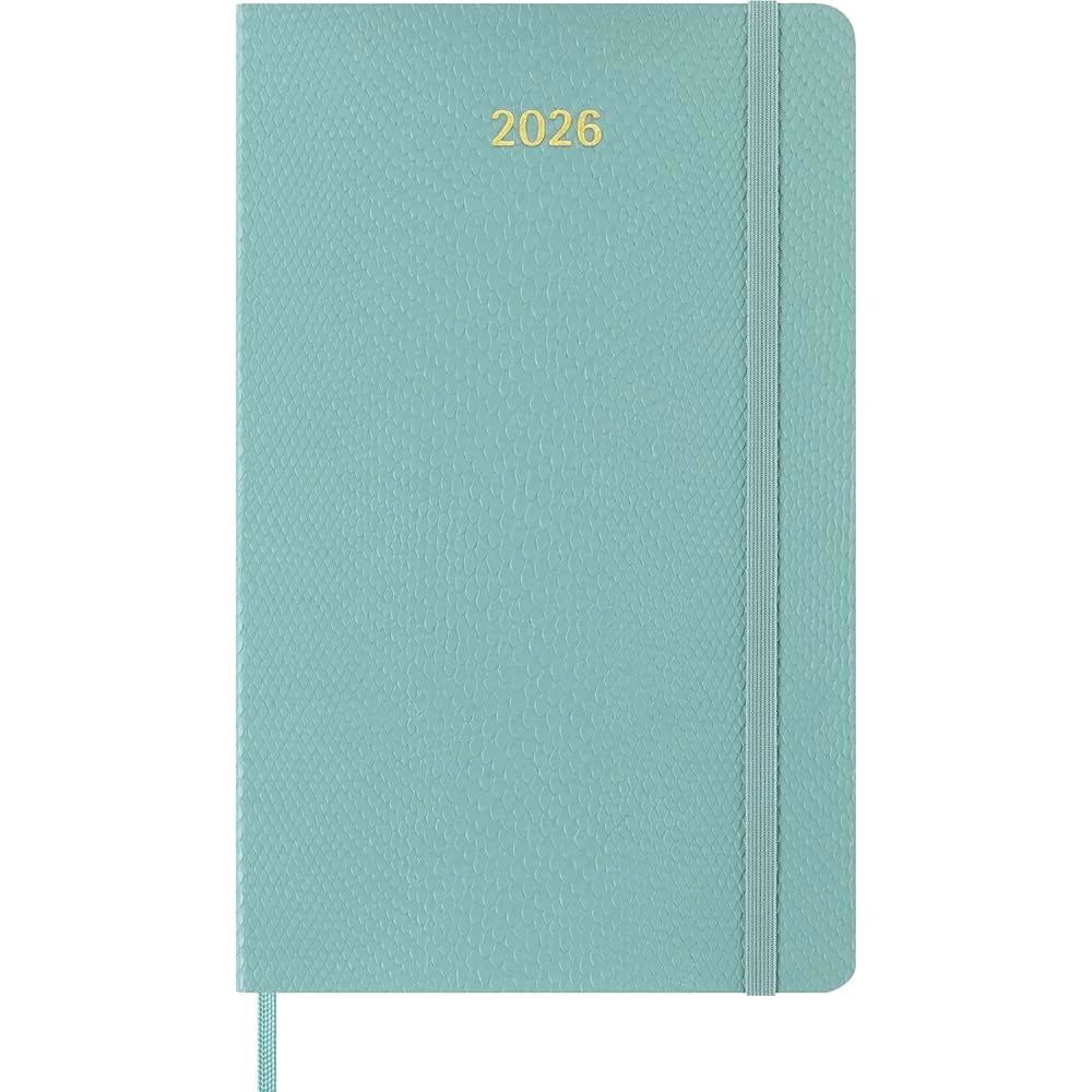 몰스킨 프레셔스와 윤리적 12개월 2026 주간 플래너, 소프트 커버, 라지(5인치 x 8.25인치), 세이지 그린, 144페이지 Black - 상세 이미지 3