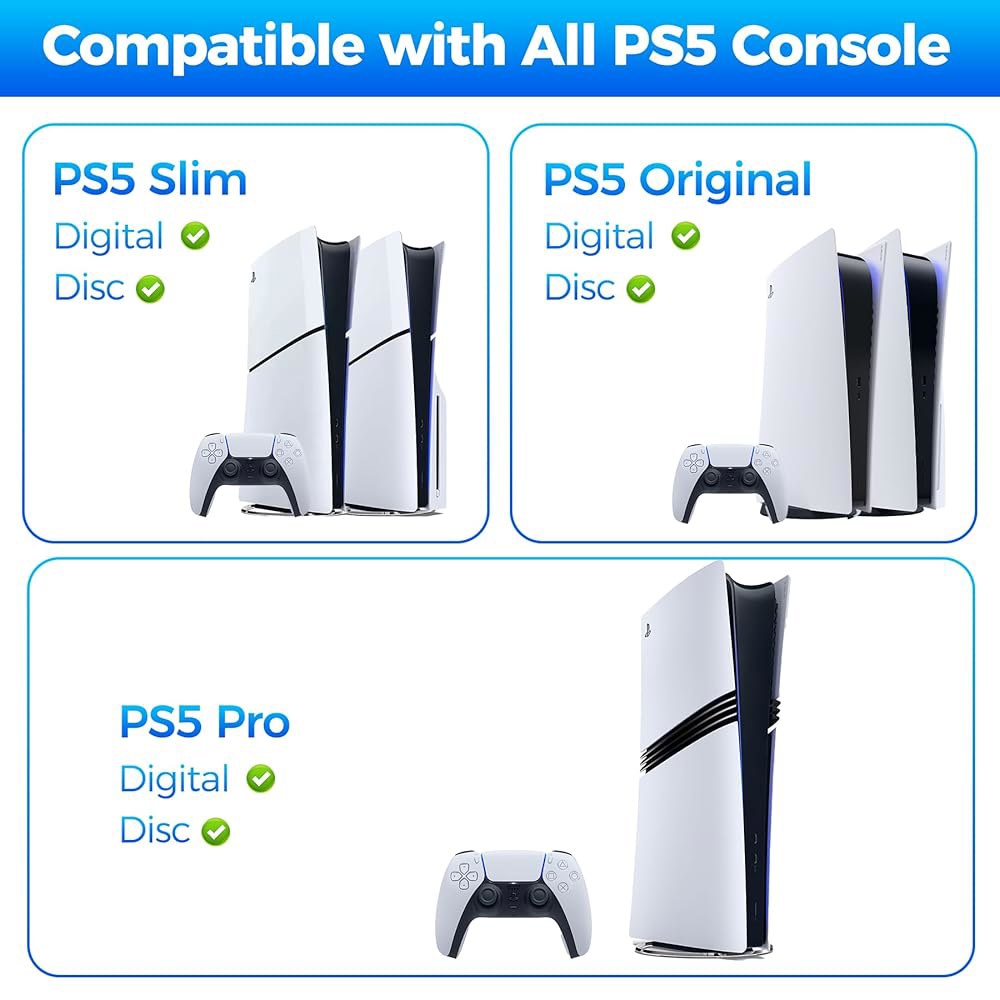 ZHGM Foldable Wall Mount Kit 1 Slim/Pro/PS5 Saving Metal Controller 2 Original, Space Hanger, Shelf - 상세 이미지 2