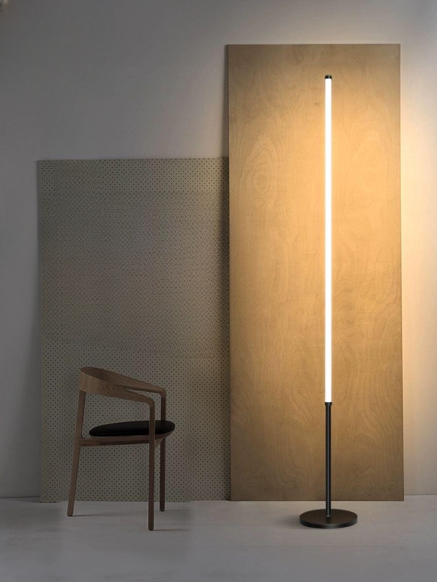 코너 조명 Led 미니멀 침실 램프 스탠딩 플로어 거실 F 180cm 블랙 웜화이트 36w - 상품 이미지