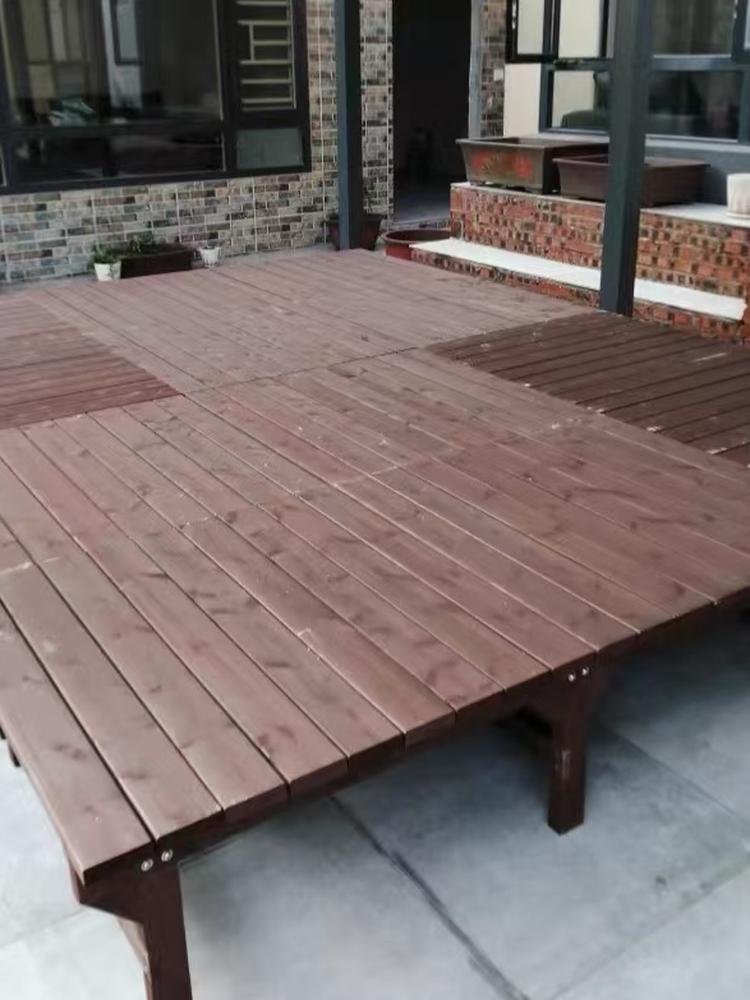 원목 파고라 야외 옥상 데크 바베큐장 베란다 만들기 스타일 B 90 x 90x40cm 조립 필요 - 상세 이미지 4