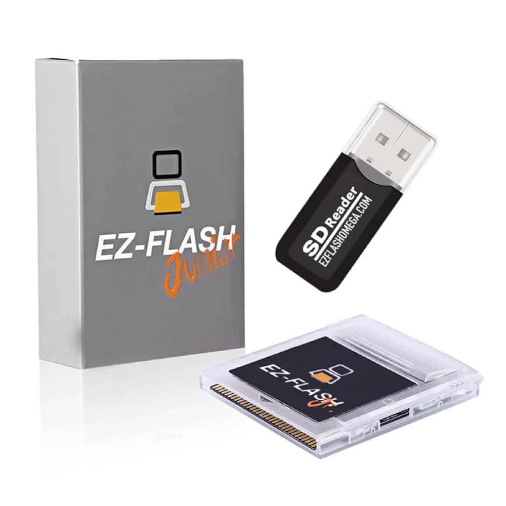 EZ Flash GB/GBC/GBA (EZFlash Jr.) 어댑터는 최고의 유사) MicroSD 컬러 오리지널을 및 게임보이 위한 메모리 플래시 카드입니다 주니어 게임용 EZ-F - 상품 이미지