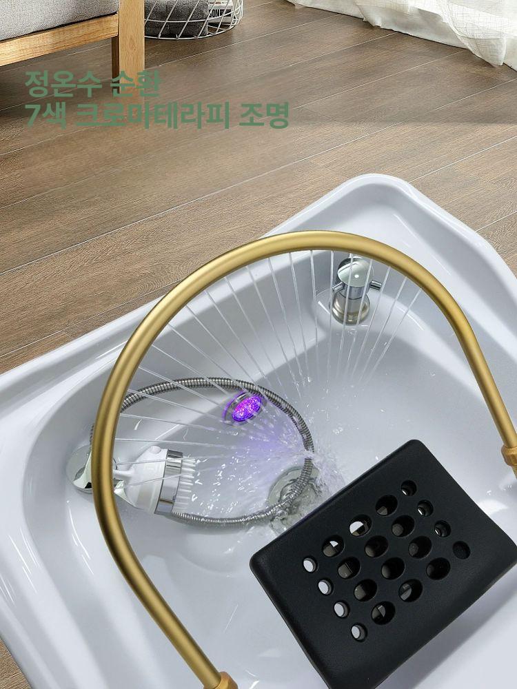 이동식 헤드 스파 기계 샤워기 테라피 두피 클리닉 미용 훈증 헤어 마사지 이발소 헤드스파 - 상세 이미지 4