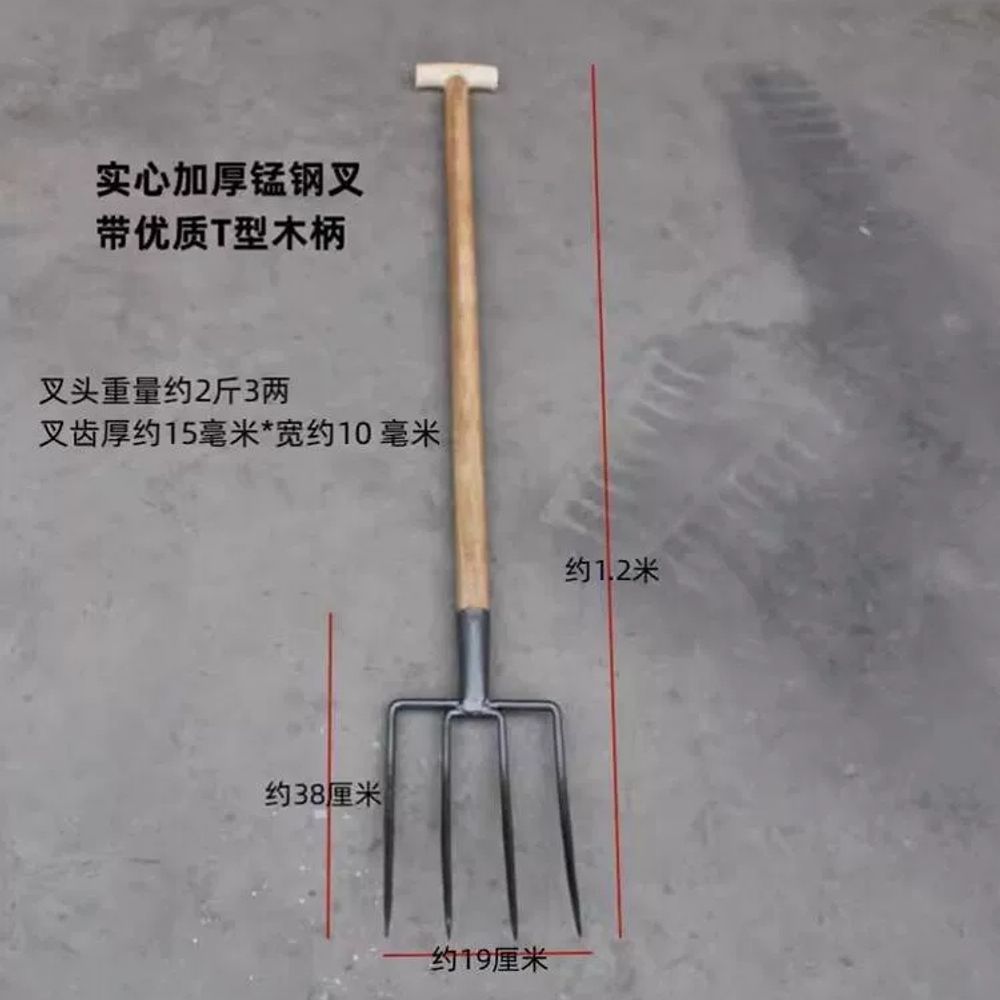 땅파기 쇠스랑 뿌리 도라지창 삽쇠 괭이 텃밭 강철 포크 - 상세 이미지 5
