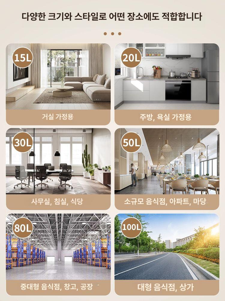 페달형 내부통 포함 종량제 대형 쓰레기통 이동식 속뚜껑 80l 뚜껑 + 그레이 통 초두꺼움 1단계 - 상세 이미지 5