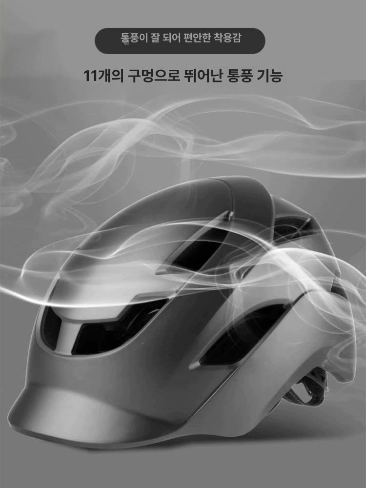 통풍 자외선 차단 경량 반모 투렌즈 라이딩 오픈페이스 플러스사이즈 무광티타늄 58 - 68 l - 상세 이미지 2