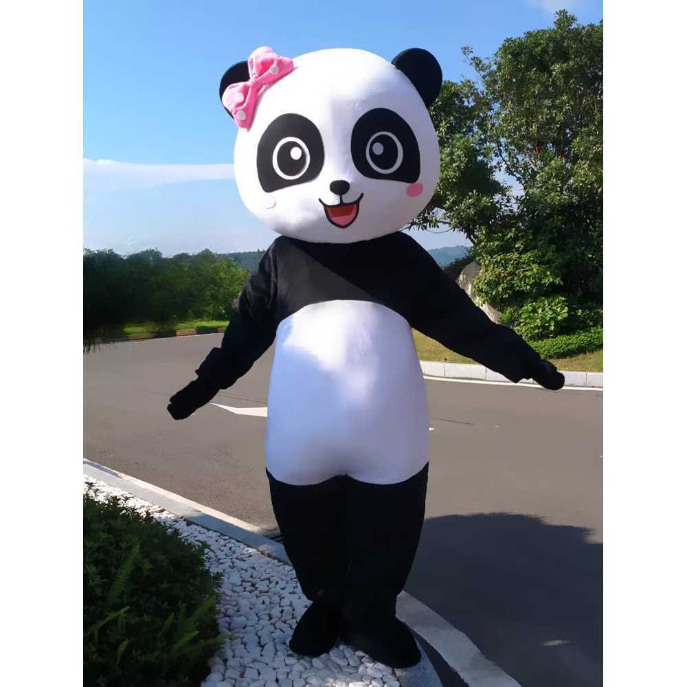 판다 인형탈 동물 분장 공연 무대의상 코스튬 퍼슈트 남자 - 상품 이미지
