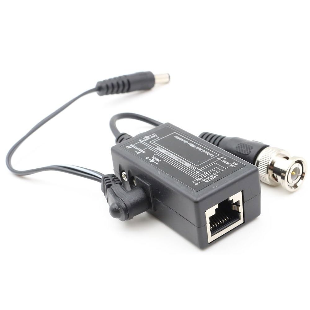 ANHAN 패시브 비디오 발룬 전원 1쌍 Cat5 / BNC to 카메라용 보안 수 Cat6 케이블 RJ45 어댑터 CCTV 트랜시버 네트워크 감시 - 상세 이미지 3