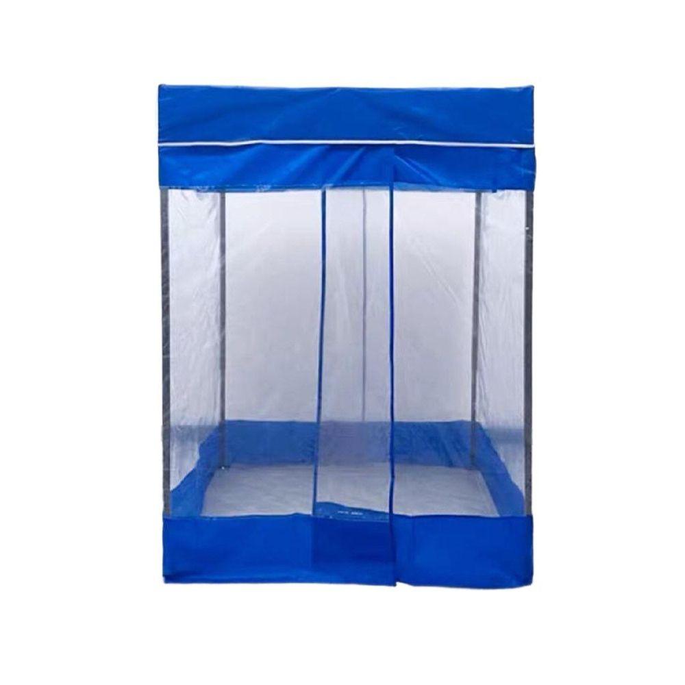 천막 주차장 캐노피 간이 발렛 부스 텐트 그늘막 2x2m 삼면 덮개+투명문 - 상세 이미지 3
