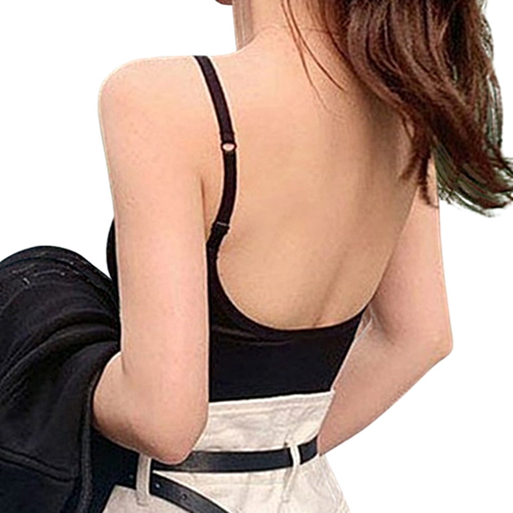 여름 시원한 백리스 노와이어 골지 브라렛 요가 브라 박대표마켓 - 상품 이미지