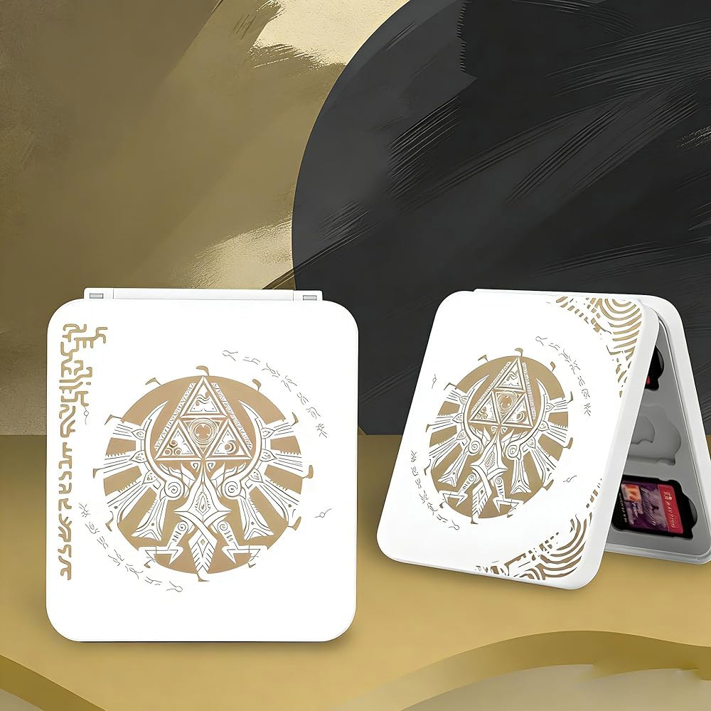 Game Card Case for Switch Slots-White Gold Memory 12 OLED, and Cartridge SD Design Storage Micro Kin - 상세 이미지 2