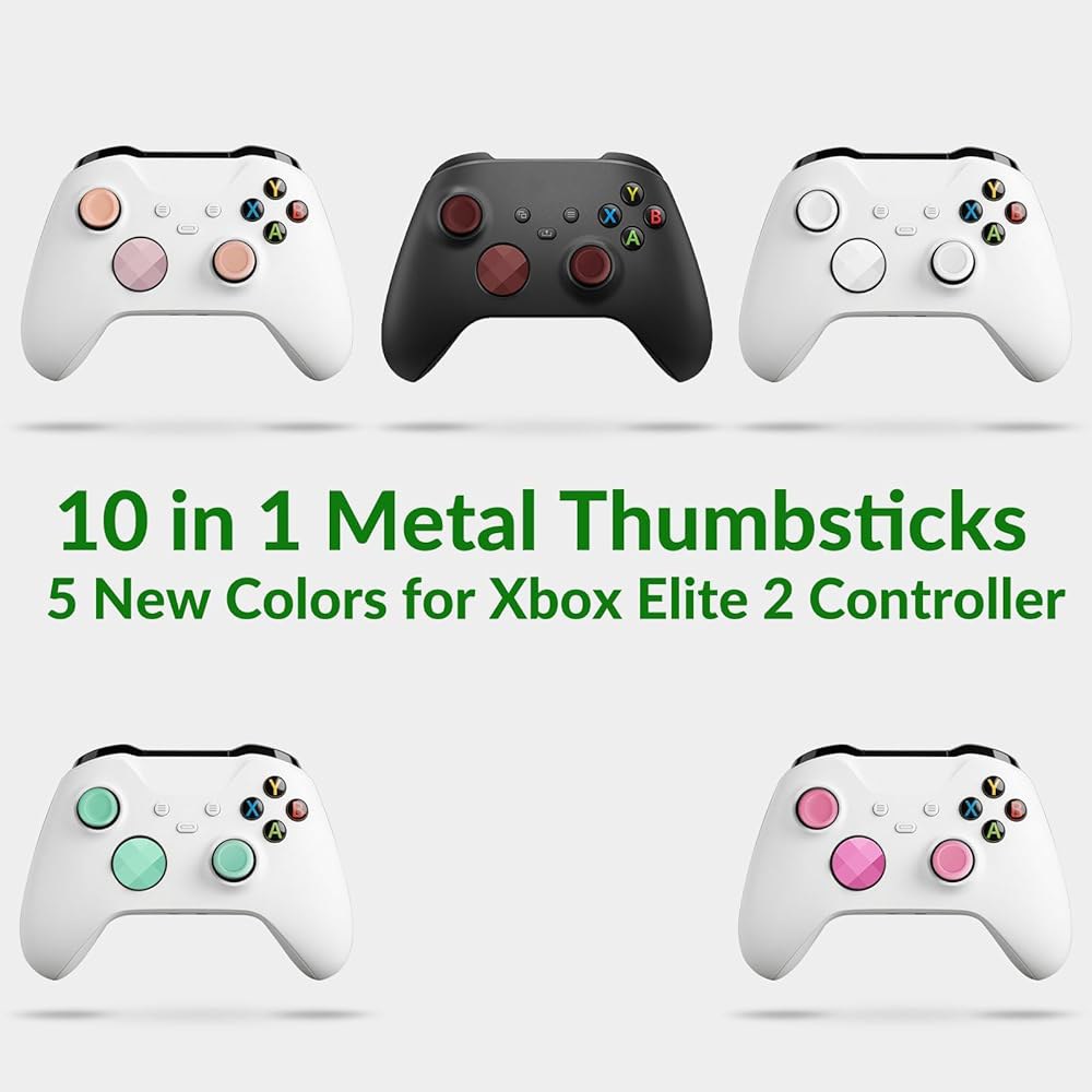 Metal Thumbsticks for Xbox One Paddles, Standard Component Core Includes Elite Magnetic 1 2, Swap 2 - 상세 이미지 2