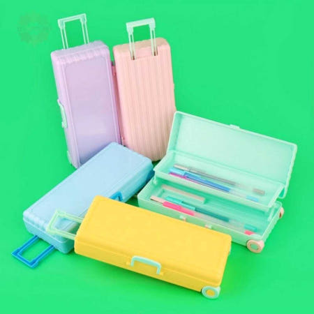 캐리어 필통 2단 여행가방 손잡이 바퀴 세트 학생 단풍마켓