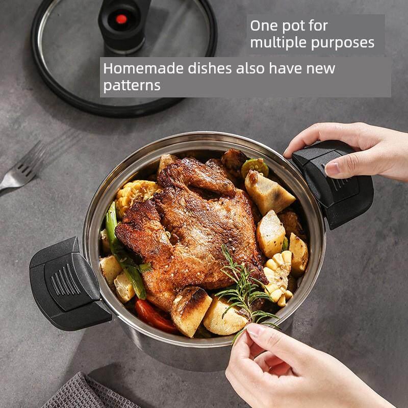 저압 압력찜솥 갈비찜용 미세압력 진공 저압냄비 멀티쿡 5L 1-3인용 - 상세 이미지 2