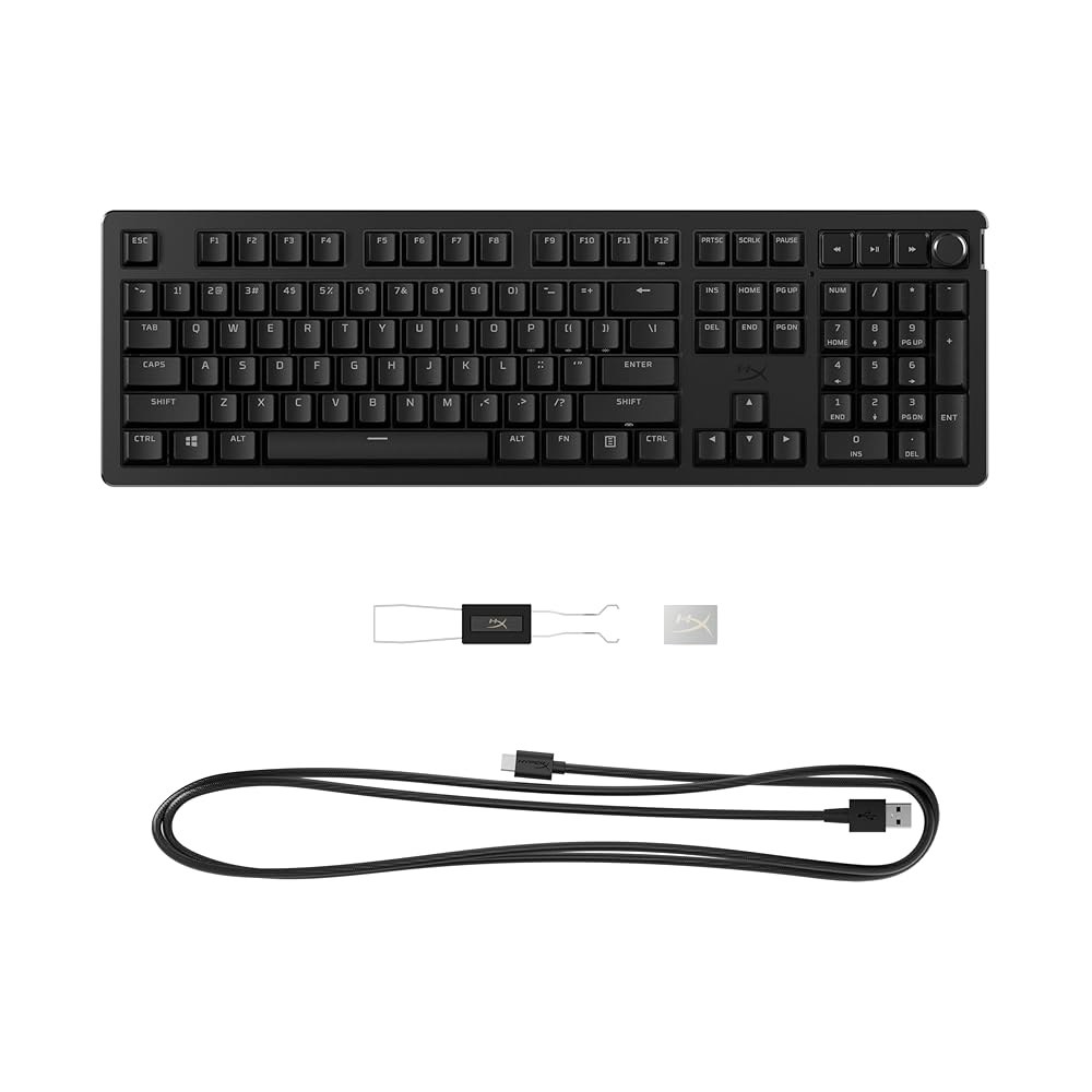 HyperX Alloy Rise 핫 PC, 게이밍 센서, 장착, 스위치 스왑 개스킷 기계식 키보드, 선형 조도 가능 Full Size - 상세 이미지 3